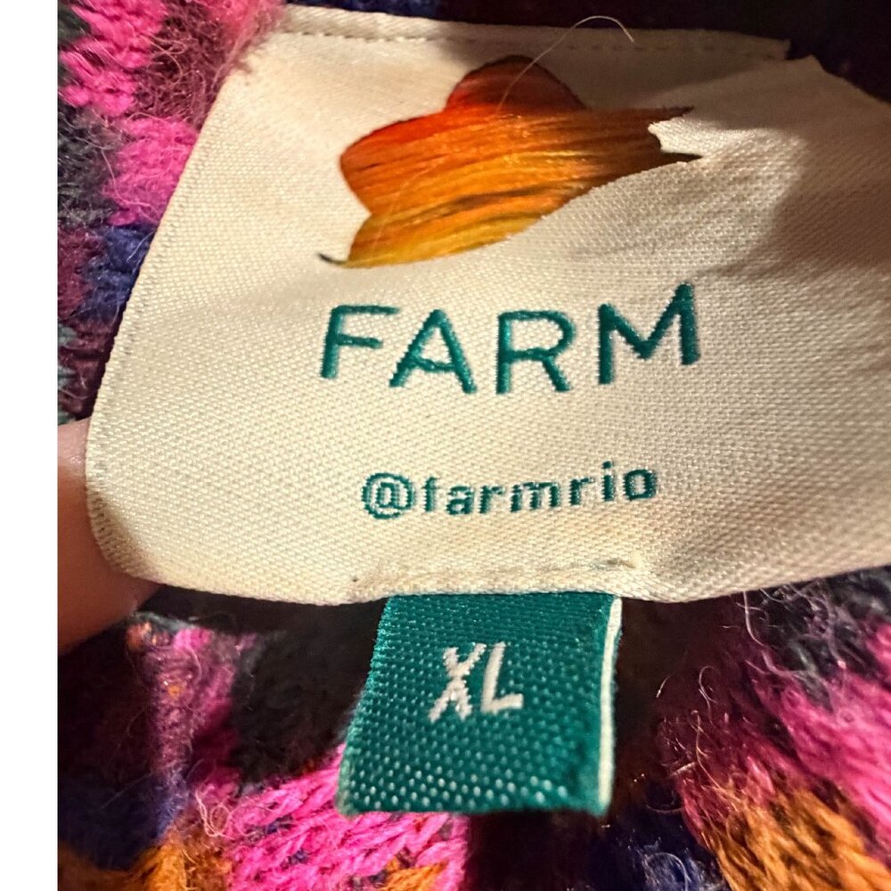 Farm Rio Tapestry Scarf Sweater Dress XL - Picture 4 of 4